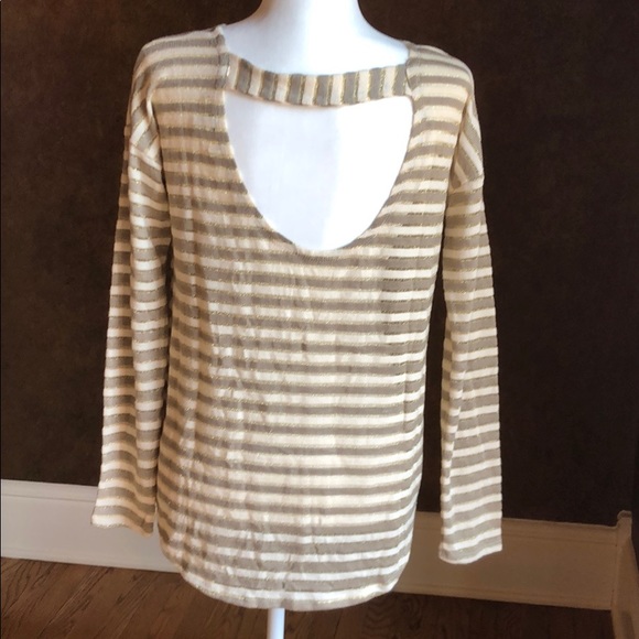 Ya Los Angeles Stripe Lightweight Sweater - Picture 3 of 5